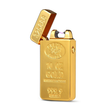 GOLD USB DUAL ARC FLAMELESS LIGHTER.