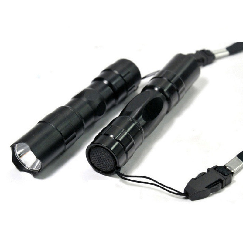 Black Mini Waterproof Keychain LED Flashlight.