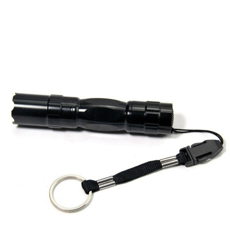 Black Mini Waterproof Keychain LED Flashlight.