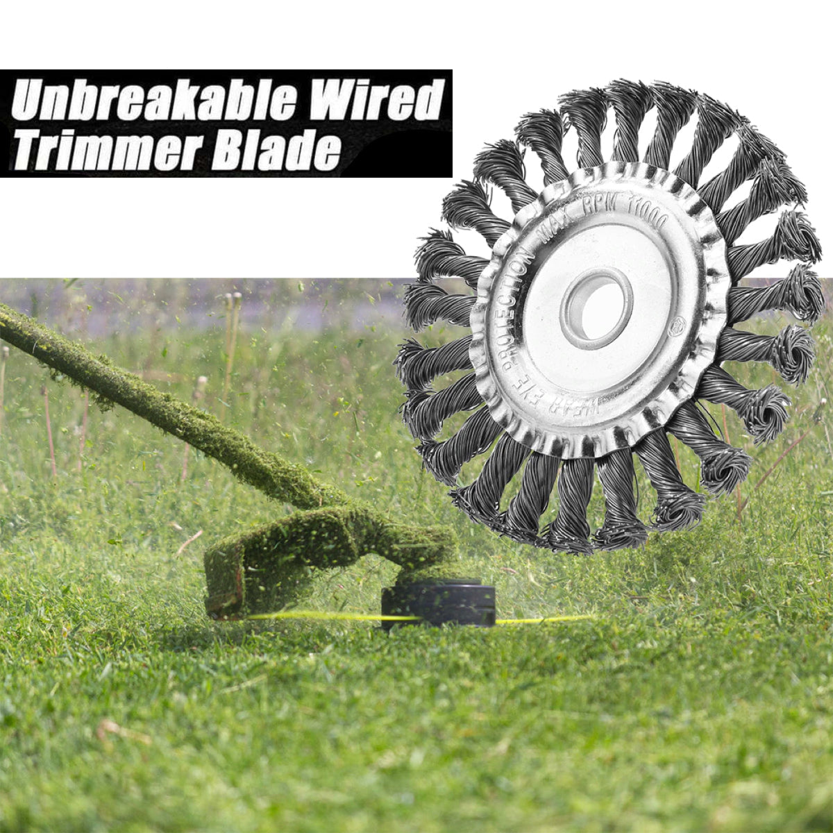 Unbreakable Wired Grass Trimmer Blade