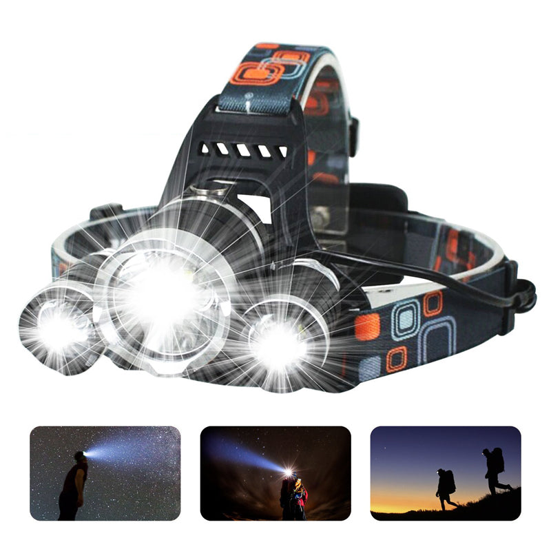 Headlight Head Lamp 13000 Lumens  LED 4 Modes