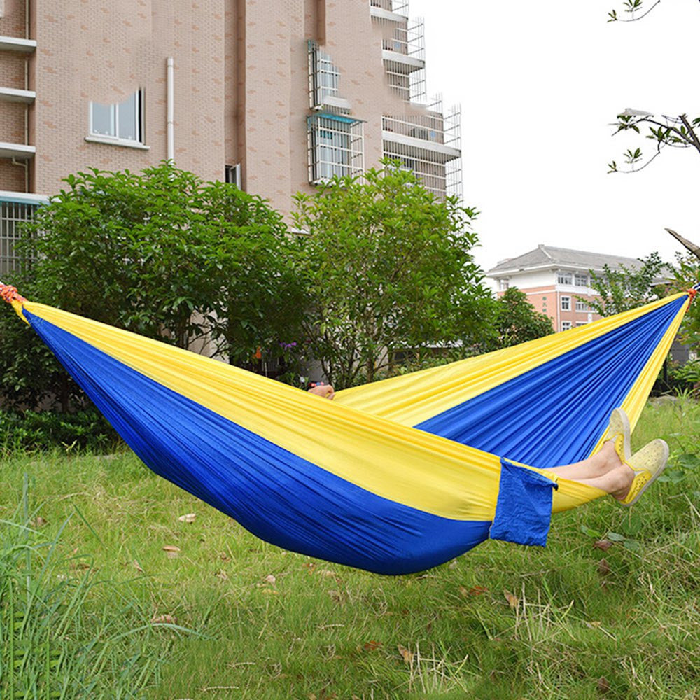 Portable Nylon Parachute Double Hammock.