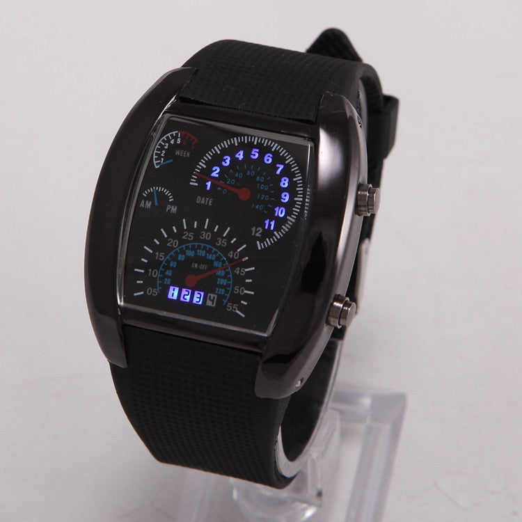 Men's Digital LED Watch Speedometer Style.