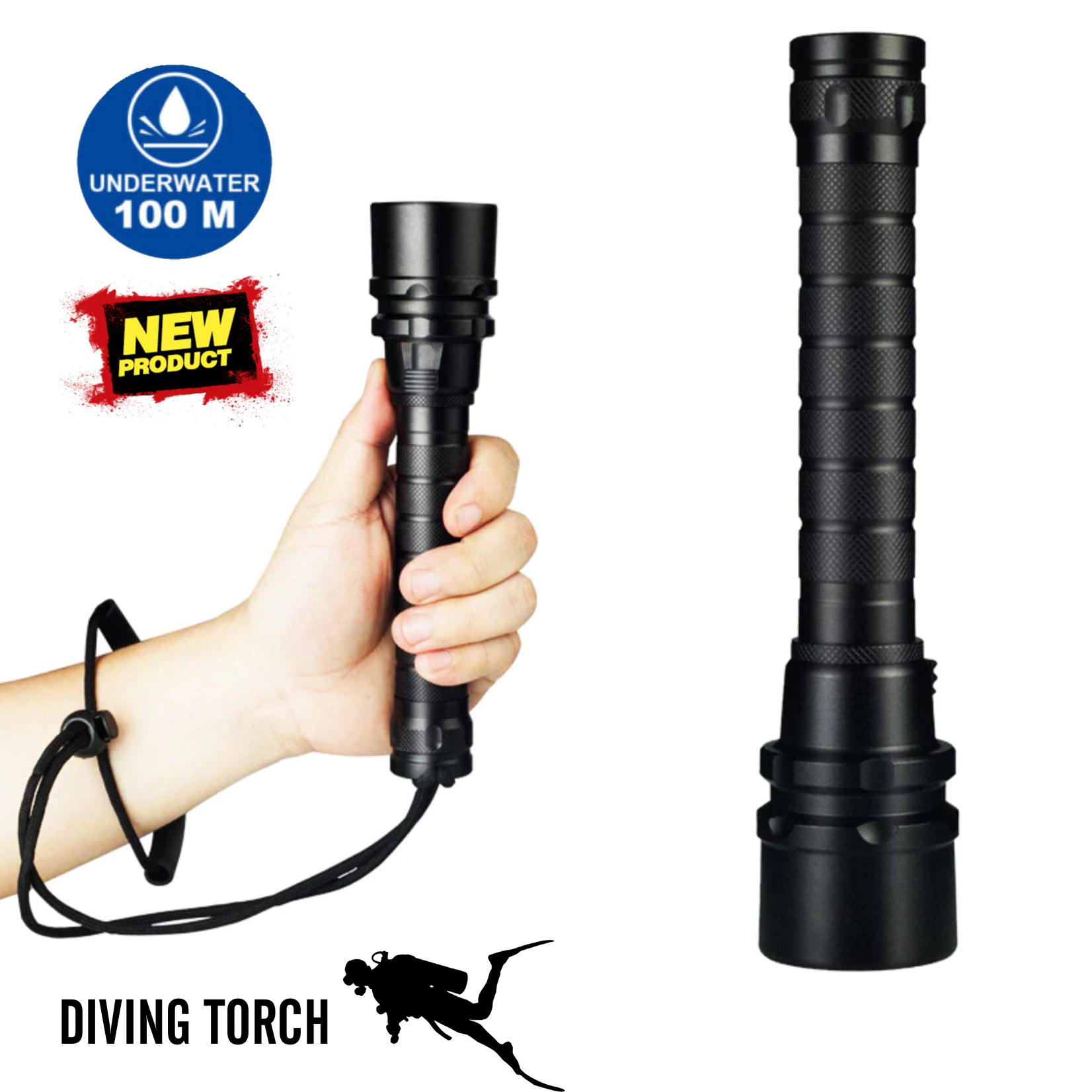 Scuba Diving Flashlight 100m